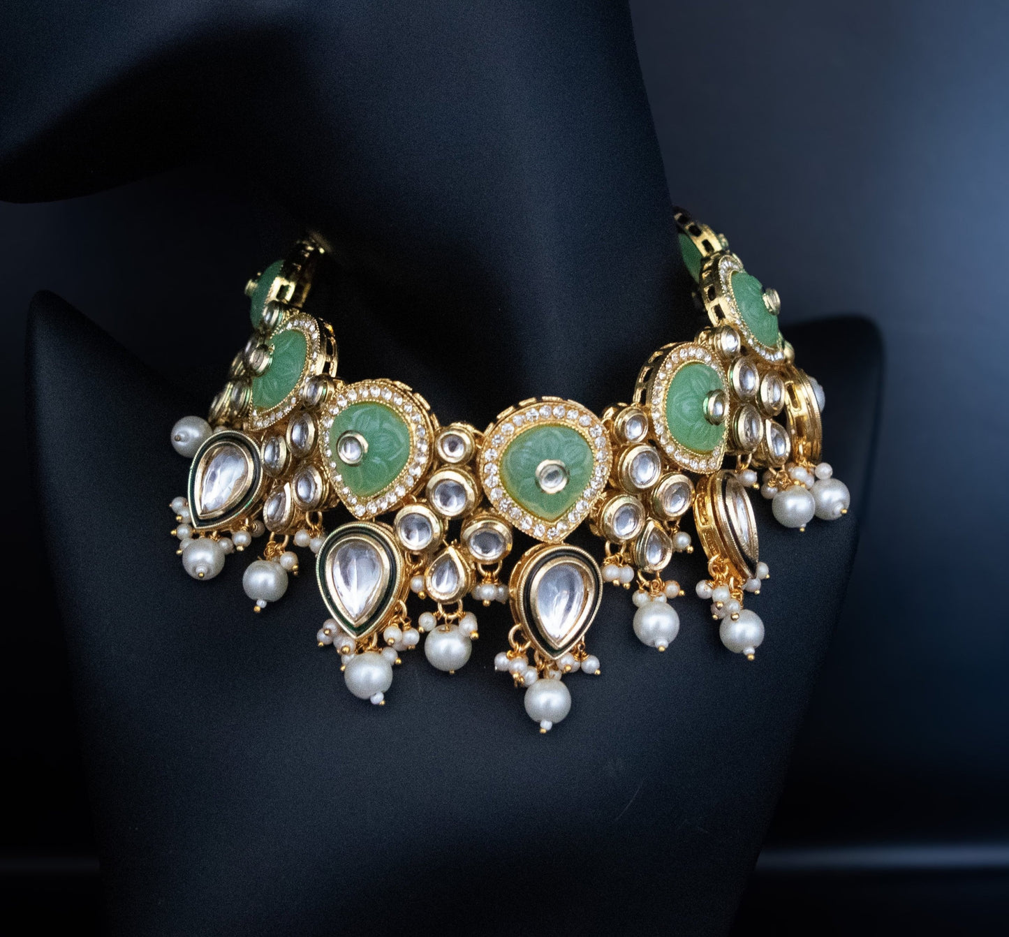 Charlise Necklace Set - Mint Green
