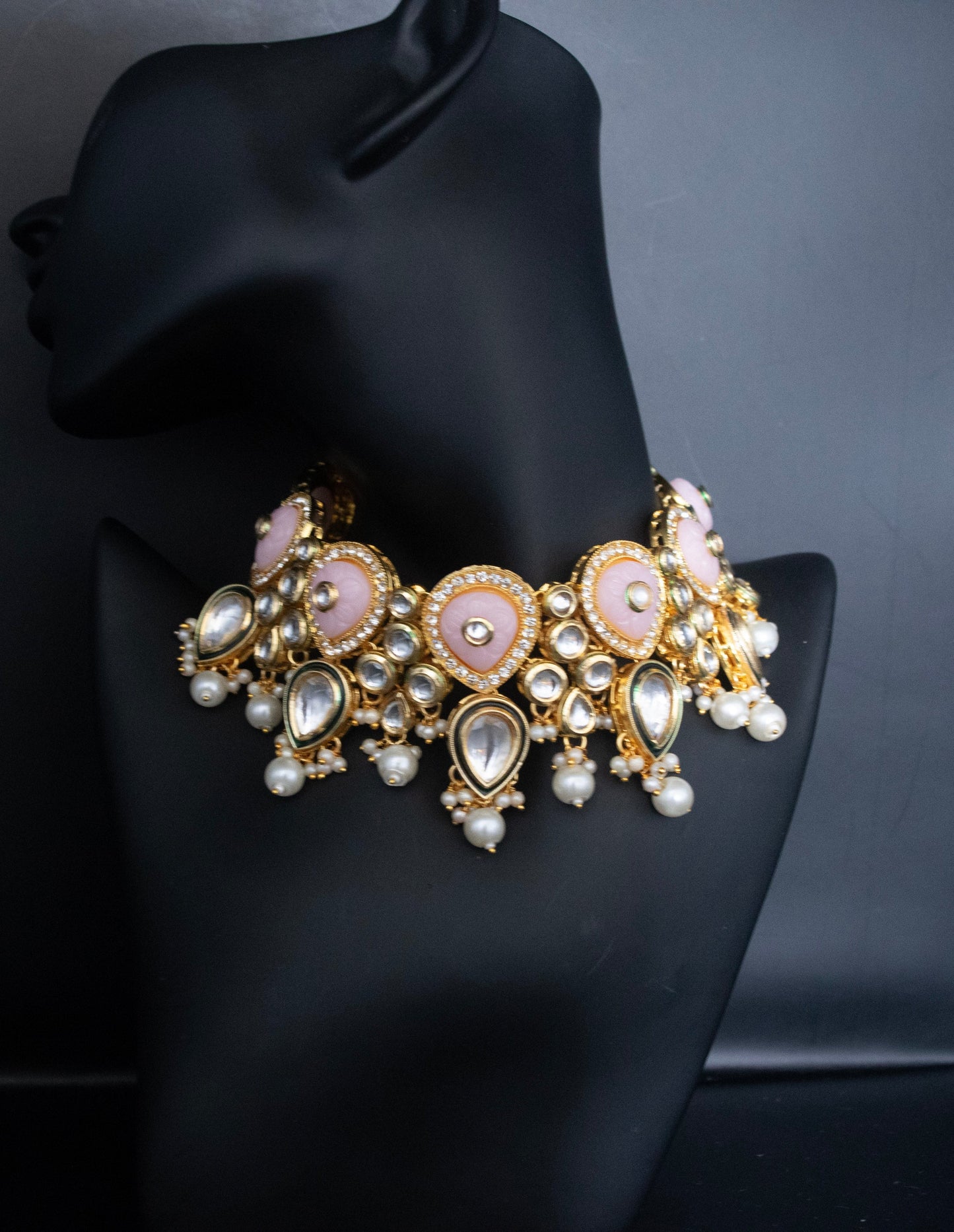 Charlise Necklace Set - Pink