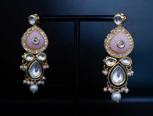 Charlise Necklace Set - Pink